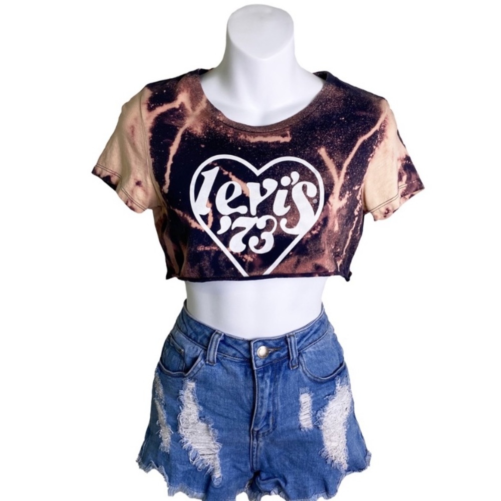 Levi’s | Reworked Acid Bleached Crop Top S